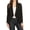 Black, variant on Moa Collection Women's Casual Solid Long Sleeve Loose Fit Open Blazer Jacket