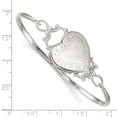 thumbnail image 2 of Beautiful Sterling Silver Heart 22mm Locket Flexible Bangle Bracelet, 2 of 2