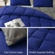 thumbnail image 4 of Juego de edredón Decroom Cal King, acolchado, 3 unidades, azul y gris, 4 of 7
