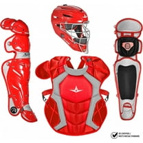 All Star Adult System7 Axis Pro Catchers Set Scarlet