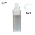 thumbnail image 2 of 5/9/7W E27/G24/G23 2700/6500K 2835 Horizontal Plug Lamp LED Corn Bulb Spot Light, 2 of 8