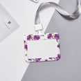 thumbnail image 6 of Kdxio Orchids Flowers Card Badge Holder Work Badge Sleeve for Office, School, Factory, ID Credit Cards, Driver Licenses and Passes, 6 of 7