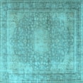 thumbnail image 1 of Ahgly Company Indoor Square Persian Light Blue Traditional Area Rugs, 3' Square, 1 of 4