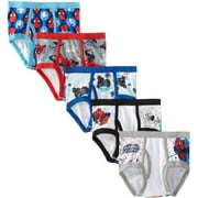 Spider-Man Boys Underwear, 5 Pack Briefs Sizes 4 - 8