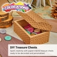 thumbnail image 3 of Colorations Decorate Your Own Papier-Mache Treasure Chests - Set of 12, 3 of 3