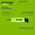 thumbnail image 5 of Greenworks Right-Angle 1/4" Drill Attachment with Magnetic Bit Holder, PA51407A1, 5 of 12