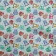 thumbnail image 1 of oneOone Silk Tabby Medium Blue Fabric Travel Sewing Fabric By The Yard Printed Diy Clothing Sewing Supplies 42 Inch Wide, 1 of 4