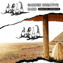 Metal Gnome Decoration, Garden Art Gnomes, Steel Tree Decor, Outdoor Gnome Sculpture, Iron Gnome for Home and Garden