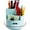 Blue, variant on UPITOR ABS Plastic Pencil Holder, Clear