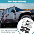 thumbnail image 3 of 8 bisagras de puerta con pernos para Jeep Wrangler JK 2007 2008 2009 2010 2012 2013 2014 2015 2016 2017 2018, 3 of 7