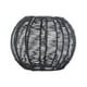 thumbnail image 2 of Pantalla de lámpara tejida Boho Mimbre Ratán Pantalla de lámpara de ratán Lámpara colgante de ratán tejido Negro, 2 of 9
