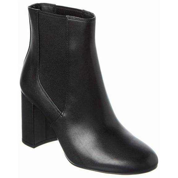 Stuart Weitzman Celina Leather Chelsea Boot, 7, Black