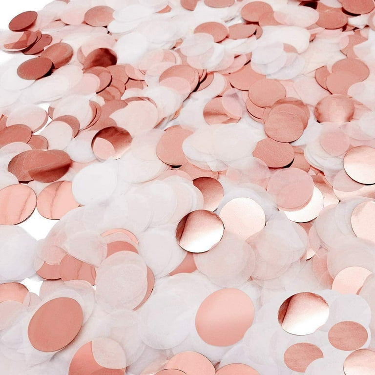 Rose Gold Confetti Rose Gold Tissue Paper Table Decoration For