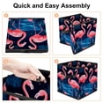 thumbnail image 4 of Flamingo Foldable Toy Storage Basket with Handle, 10.8"x10.5"x10.6", Large Capacity Storage Box Organizer Bins, 4 of 6