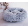 thumbnail image 5 of Pet Dog Cat Velvet Cushion Round Calming Bed Plush Mat Washable Warm Soft Nest, 5 of 5