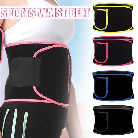 Adjustable Waist Trimmer Belt for Women & Men - Sweat Sauna Belt for Lower Belly Fat, Workout Waist Trainer