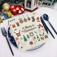 thumbnail image 2 of DefiDgd 20Pcs Christmas Paper Napkins,Christmas Theme Merry Christmas Disposable Guest Towel Napkins Xmas Holiday Snowflakes Dinner Hand Napkin for Winter New Year Party Supplies(A), 2 of 5