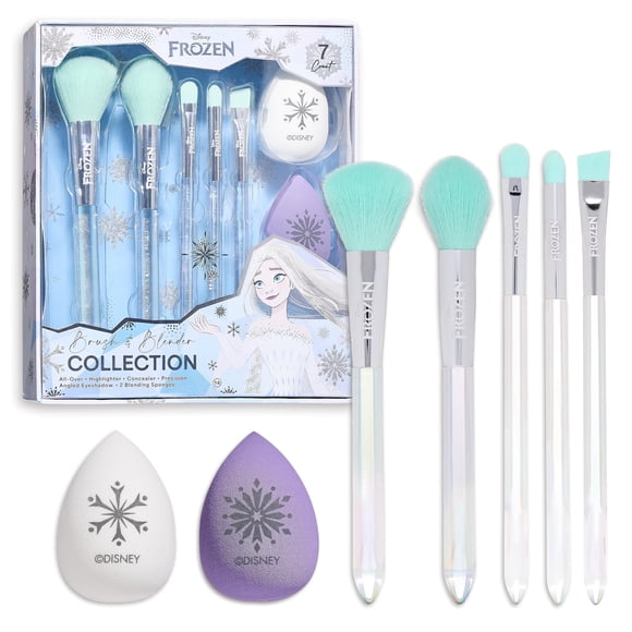 Set de brochas de maquillaje y batidora Belle Maison Disney Frozen 7 piezas