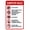 Warning Sign 2, variant on Keeping Work Area Clean Sign – 8x12 Inch RustFree Aluminum,Weatherproof & UV Protected,Workplace Safety & Cleaning Requirement Sign for Industrial or Office Areas