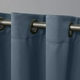 thumbnail image 6 of Exclusive Home Sateen Twill Woven Room Darkening Blackout Grommet Top Curtain Panel Pair, 52"x84", Blue, 6 of 6