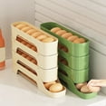 thumbnail image 3 of SSZMDLB under $5 3Pcs Egg Storage Container, Egg Storage Container for Refrigerator, 3 Layer Transparent Rolling Egg Dispenser Tray, Automatic Slide Out Egg Rack for Kitchen, 3 of 8