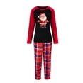 thumbnail image 2 of Uaswgudfs Matching Couple/Family Christmas Pajamas Set Long Sleeve Tops & Classic Plaid Pants Loungewear Holiday Pj Set, 2 of 6