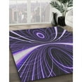 thumbnail image 3 of Ahgly Company Machine Washable Indoor Square Transitional Lavender Purple Area Rugs, 6' Square, 3 of 7