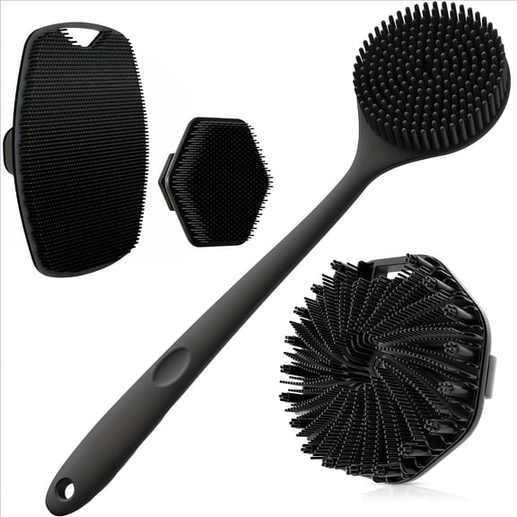 4pcs Silicone Bath Brush Set