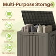 thumbnail image 7 of Homall 40 Gallon Resin Outdoor Storage Box with Lockable Lid Waterproof Resin Deck Box for Patio, 7 of 7