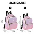 thumbnail image 3 of JIALIOU Mini Backpack Purse for Women Quilted Casual Daypack Small Travel Shoulder Bag, Purple Pink Star Sky, 3 of 7