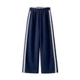 thumbnail image 3 of TIREOW Girls Wide Leg Sweatpants Elastic High Waist Lace Trim Sweat Pants Loose Casual Sports Trousers Street Style Trousers, 3 of 6