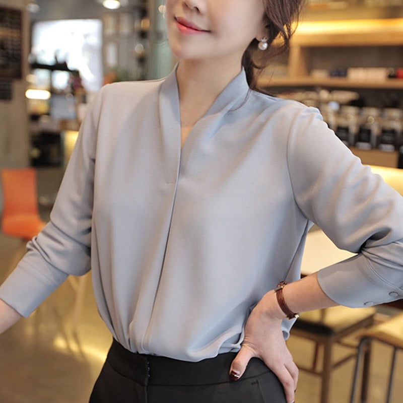 chiffon formal shirts for ladies