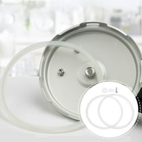 SEWCHICS Pressure Cooker Gasket, White Rubber, Reusable, High-Temperature Resistant, Good Seal, for Home