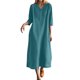 thumbnail image 1 of 2025 Nuevo vestido largo holgado informal para mujer: ligero y transpirable, ideal para la playa o las vacaciones, 1 of 4
