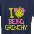 thumbnail image 3 of The Grinch - I Love Being Grinchy - Women's Short Sleeve Graphic T-Shirt, 3 of 5