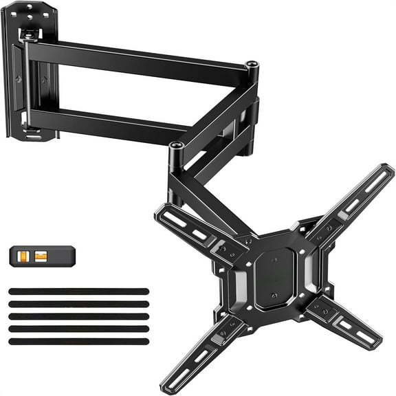Long Arm TV Wall Mount for 32-65″ TVs, 37.4” Long Extension Corner TV Mount, Max VESA 400x400mm,