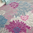 thumbnail image 6 of Nourison Passion Floral Grey 5'3" x round Area Rug, (5 Round), 6 of 8