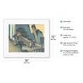 thumbnail image 2 of Agematsu Station - from Sixty-nine Stations of Kiso Road - Vintage Japanese Ukiyo-e Woodblock Print by Hiroshige, Eisen c.1800s - Fine Art Rolled Canvas Print 11in x 14in, 2 of 4