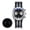 Black Dial, variant on Mens Watch Chronograph Multifunction 100m Waterproof Dive Watch with Japanese Quartz Movement Stainless Steel Case & Luminous Yellow Dial