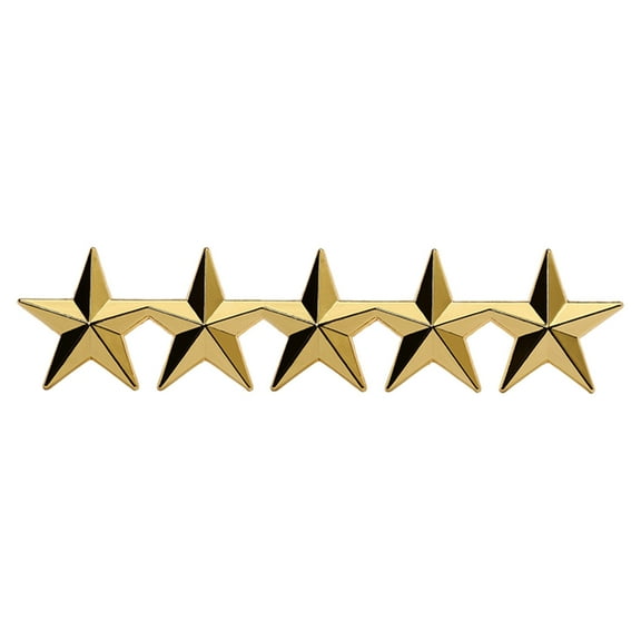 Jesscasday Five-Pointed Star Lapel Pin Collar Brooch Badage Women Men Pentagram Metal Badge