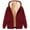 Wine, variant on Wangmeiwg Women's Trench Coat Elegant Warm Long Sleeve Hooded Outerwear For Autumn Winter Season Green L