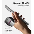 thumbnail image 4 of Ringke Air iPhone 18 Pro Max Case, Camera Control Button Cover, No-Case Feel, Ultra Thin Lightweight , Slim-Fit TPU, Precise Cutouts, Wireless Charging - Glitter Clear, 4 of 11