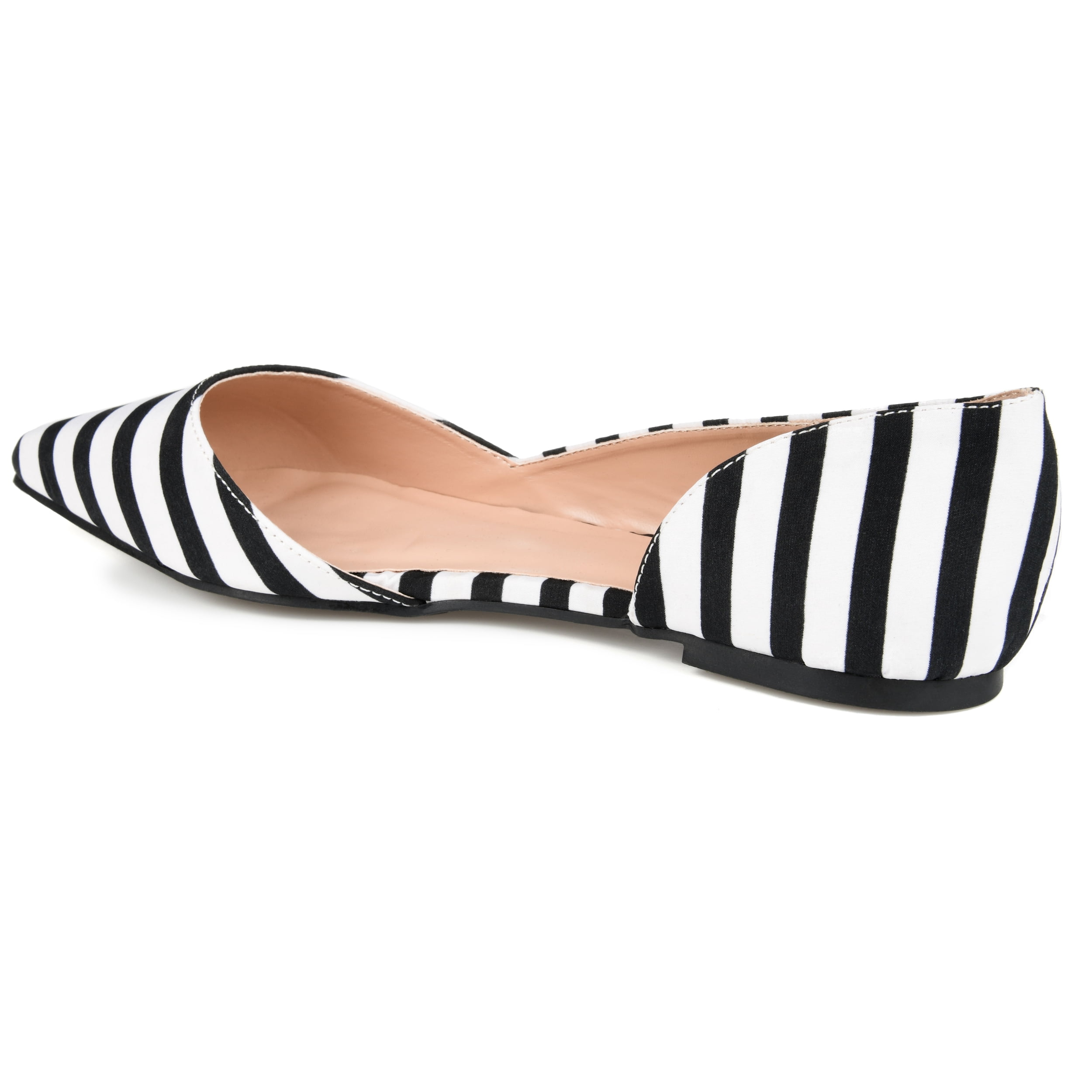 Journee Womens Cortni Slip On Pointed Toe D'Orsay Flats, Widths Available