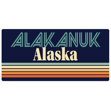 

Alakanuk Alaska 5 x 2.5-Inch Fridge Magnet Retro Design