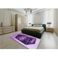 thumbnail image 4 of Ahgly Company Indoor Square Patterned Violet Purple Area Rugs, 8' Square, 4 of 6