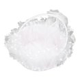 thumbnail image 4 of Flower Basket, Multipurpose Exquisite Foldable Handle Wedding Basket Lace  for Ceremony for Celebrations, 4 of 8
