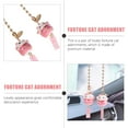 thumbnail image 3 of Worgeous Japanese Maneki Neko Ceramic Car Charm Rear View Mirror Pendant Decorative Hanging Ornament Auto Interior Accessory for Men and Women, 3 of 8