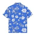 thumbnail image 5 of LEKWK Boys Button Down Hawaiian Shirts Kids Short Sleeve Tropical Print T-Shirt Lightweight Breathable Summer Tops Beach Vacation Holiday Resort Wear, 5 of 8