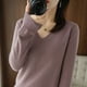 thumbnail image 4 of Rimocy Sweaters Round Neck Pullover Women Keep Warm Long Sleeve Jumper Woman Autumn Winter Solid Color Bottoming Shirt Female, 4 of 5