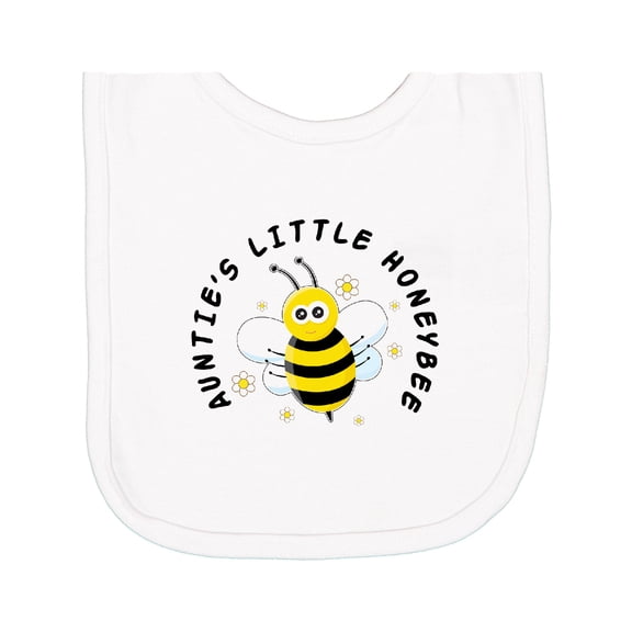 Inktastic Auntie's Little Honeybee Newborn Bib